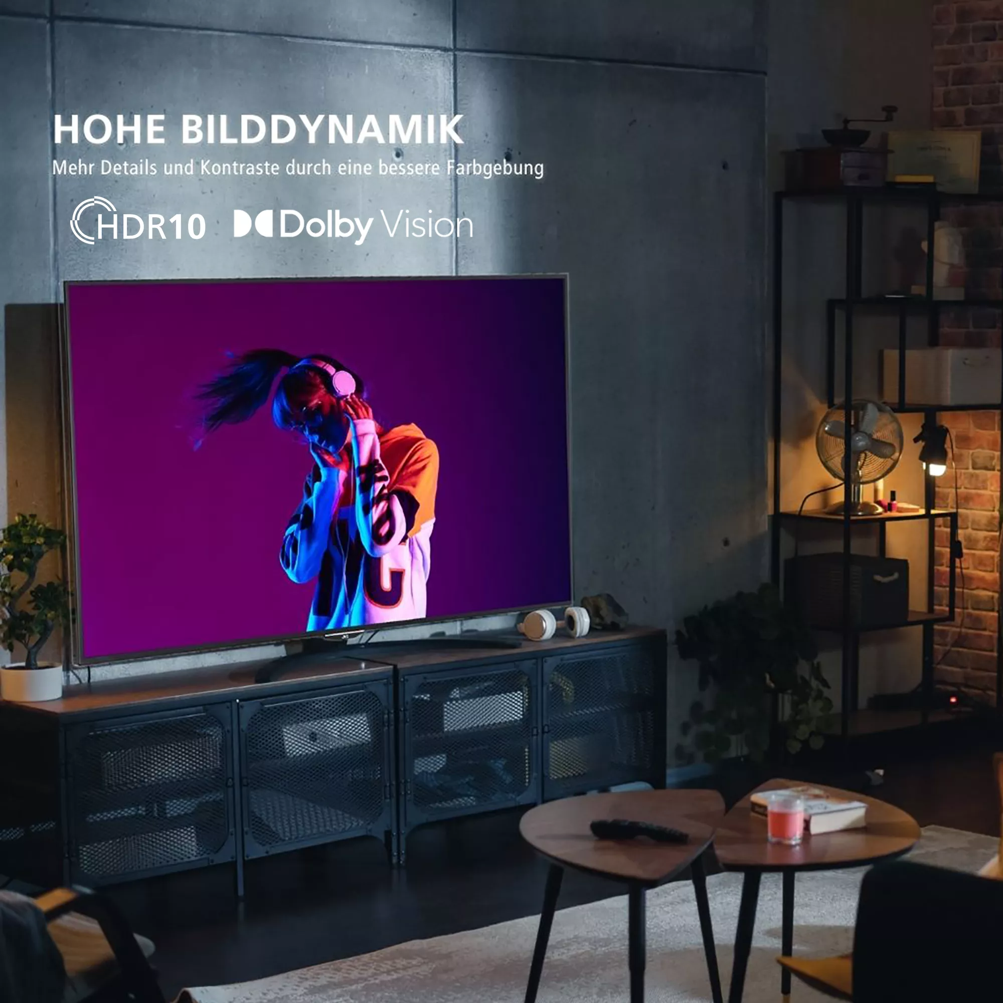 JVC LT-55VUQ3455 55 Zoll 4K UHD Fernseher mit Dolby Vision und HDR10