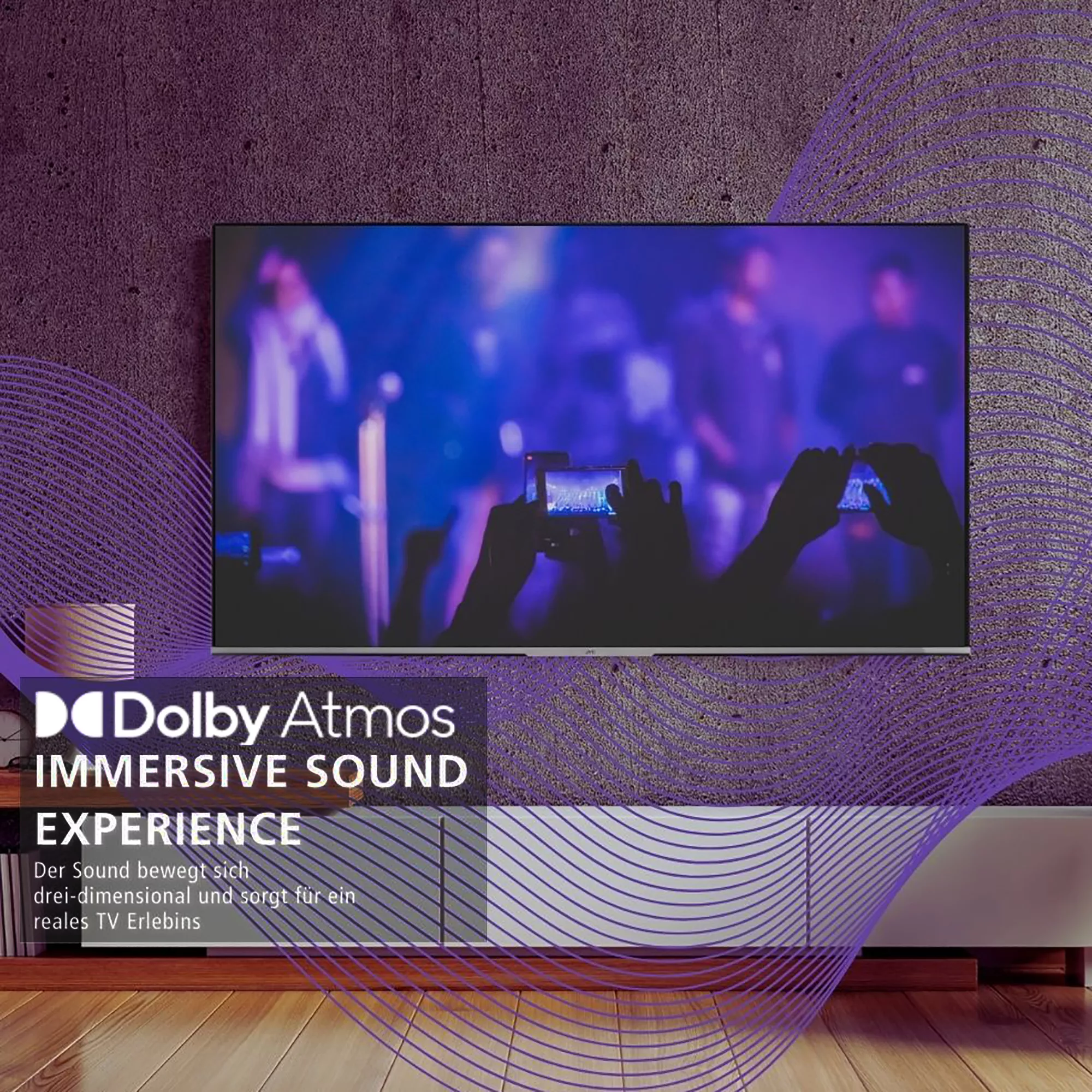 JVC LT-55VUQ3455 55 Zoll 4K UHD Fernseher mit Dolby Atmos Unterstützung
